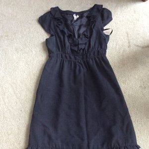 Charcoal Empire Waist Dress